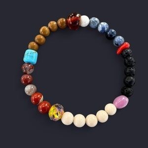 Mixed Bead Bracelet 6mm
